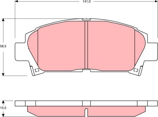 TRW GDB3306 - Bremžu uzliku kompl., Disku bremzes autospares.lv