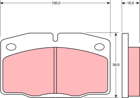 TRW GDB330 - Bremžu uzliku kompl., Disku bremzes www.autospares.lv