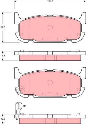 TRW GDB3318 - Bremžu uzliku kompl., Disku bremzes www.autospares.lv