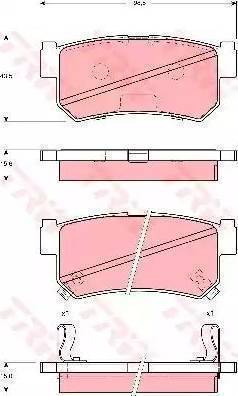 Parts-Mall PKD-004 - Bremžu uzliku kompl., Disku bremzes autospares.lv