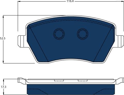 TRW GDB3332BTE - Тормозные колодки, дисковые, комплект www.autospares.lv