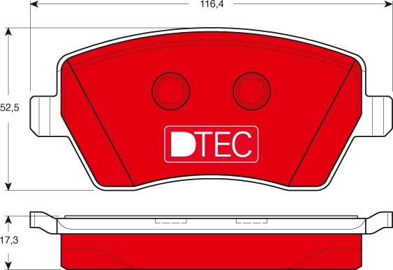 TRW GDB3332DTE - Bremžu uzliku kompl., Disku bremzes www.autospares.lv