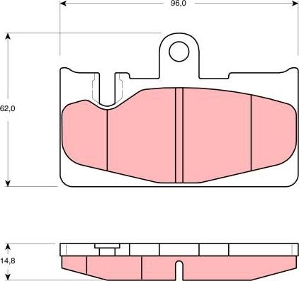 TRW GDB3323 - Bremžu uzliku kompl., Disku bremzes www.autospares.lv