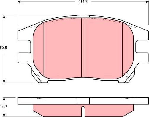 TRW GDB3379 - Bremžu uzliku kompl., Disku bremzes www.autospares.lv