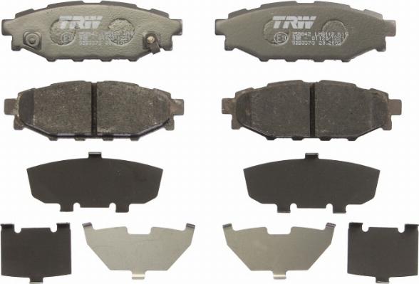 TRW GDB3373 - Brake Pad Set, disc brake www.autospares.lv