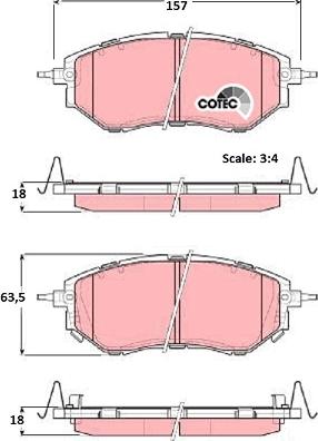 TRW GDB3372DT - Bremžu uzliku kompl., Disku bremzes www.autospares.lv