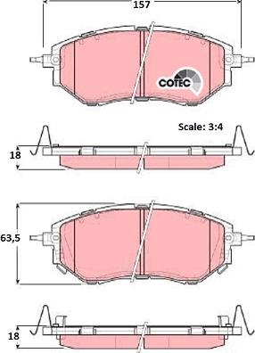 TRW GDB3372 - Тормозные колодки, дисковые, комплект www.autospares.lv