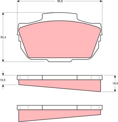 TRW GDB337 - Bremžu uzliku kompl., Disku bremzes www.autospares.lv