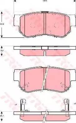 Mobis 5830226A00 - Bremžu uzliku kompl., Disku bremzes www.autospares.lv