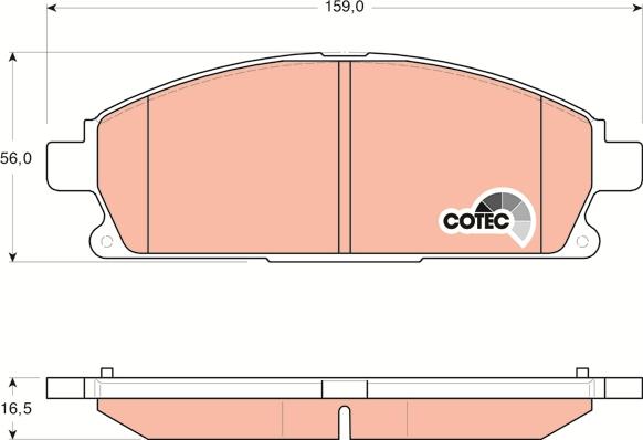 TRW GDB3293 - Brake Pad Set, disc brake www.autospares.lv