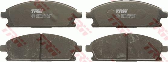 TRW GDB3293 - Brake Pad Set, disc brake www.autospares.lv