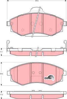 TRW GDB3256 - Bremžu uzliku kompl., Disku bremzes www.autospares.lv