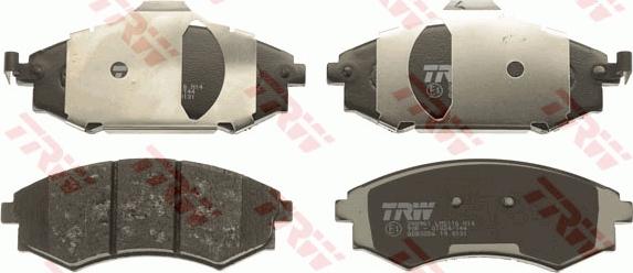 TRW GDB3256 - Brake Pad Set, disc brake www.autospares.lv