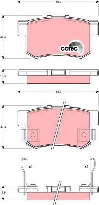 TRW GDB3269 - Bremžu uzliku kompl., Disku bremzes autospares.lv