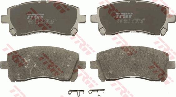 TRW GDB3217 - Brake Pad Set, disc brake www.autospares.lv