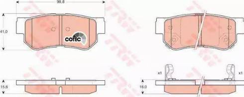 Alpha Brakes HKT-HY-508 - Brake Pad Set, disc brake www.autospares.lv