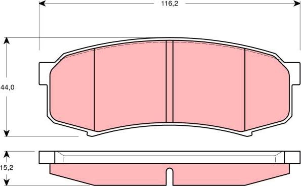 TRW GDB3280 - Bremžu uzliku kompl., Disku bremzes www.autospares.lv