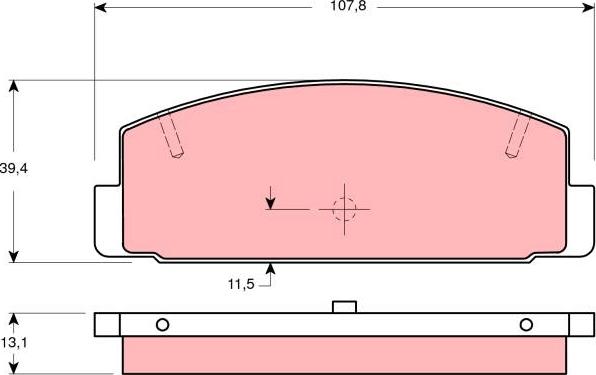 TRW GDB3231 - Bremžu uzliku kompl., Disku bremzes www.autospares.lv