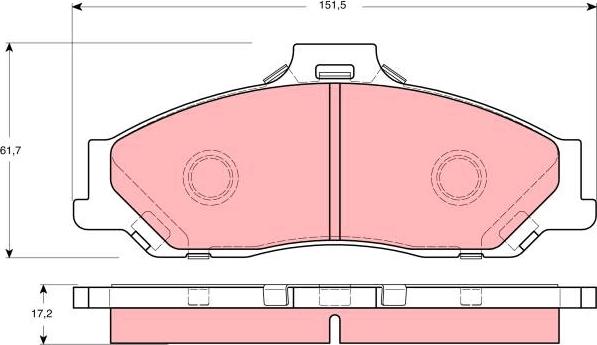 TRW GDB3238 - Bremžu uzliku kompl., Disku bremzes autospares.lv