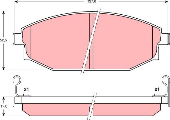 TRW GDB3232 - Bremžu uzliku kompl., Disku bremzes www.autospares.lv