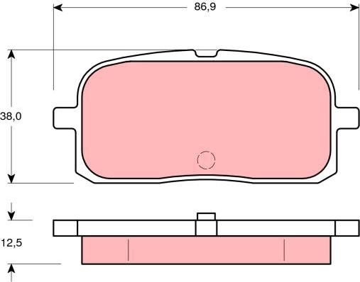 TRW GDB3225 - Bremžu uzliku kompl., Disku bremzes www.autospares.lv