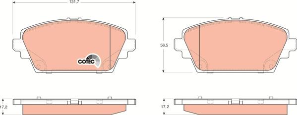 TRW GDB3227 - Bremžu uzliku kompl., Disku bremzes www.autospares.lv