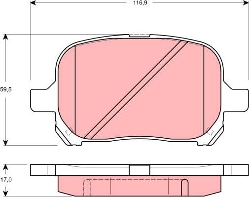 TRW GDB3277 - Bremžu uzliku kompl., Disku bremzes autospares.lv