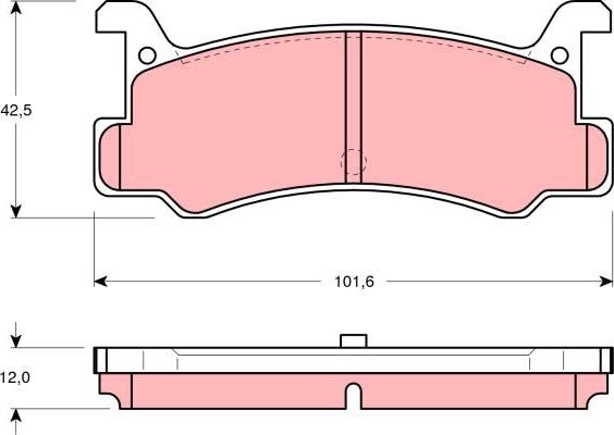 TRW GDB375 - Bremžu uzliku kompl., Disku bremzes autospares.lv