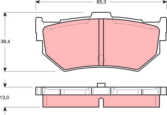 TRW GDB372 - Bremžu uzliku kompl., Disku bremzes autospares.lv