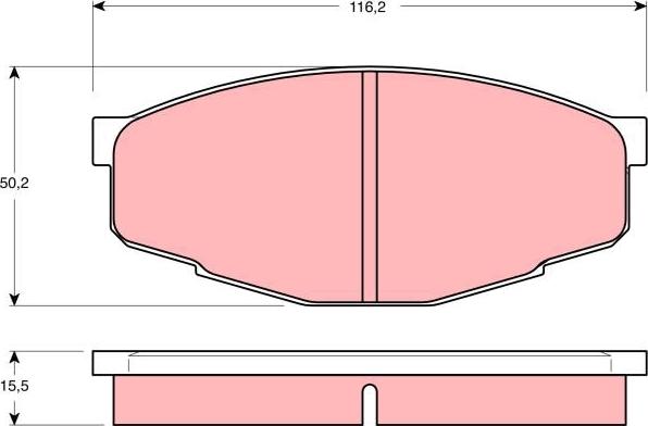 TRW GDB293 - Bremžu uzliku kompl., Disku bremzes www.autospares.lv