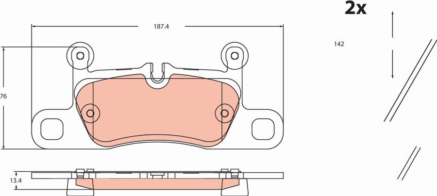 TRW GDB2465 - Bremžu uzliku kompl., Disku bremzes www.autospares.lv