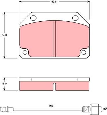 TRW GDB241 - Тормозные колодки, дисковые, комплект www.autospares.lv