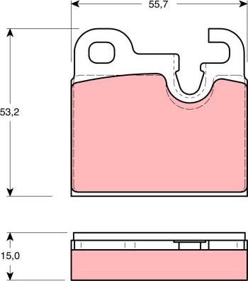 TRW GDB259 - Тормозные колодки, дисковые, комплект www.autospares.lv