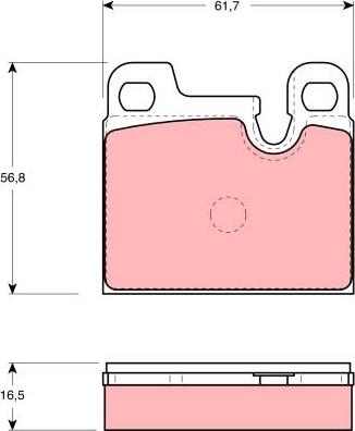 TRW GDB258 - Bremžu uzliku kompl., Disku bremzes autospares.lv