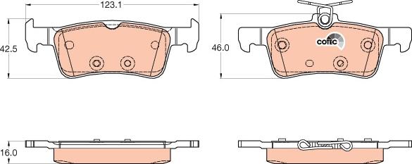 TRW GDB2055 - Bremžu uzliku kompl., Disku bremzes www.autospares.lv