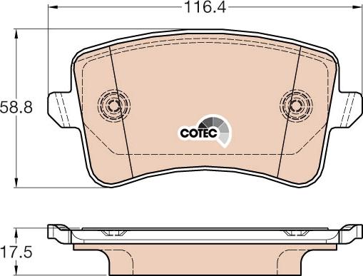 TRW GDB2000 - Bremžu uzliku kompl., Disku bremzes www.autospares.lv