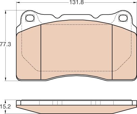 TRW GDB2007 - Bremžu uzliku kompl., Disku bremzes www.autospares.lv