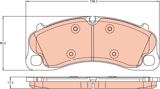 TRW GDB2089 - Bremžu uzliku kompl., Disku bremzes www.autospares.lv