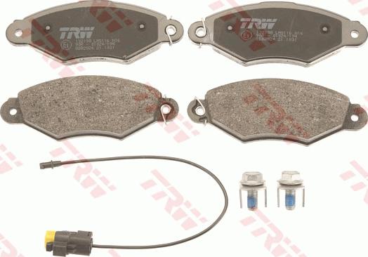 TRW GDB2024 - Bremžu uzliku kompl., Disku bremzes www.autospares.lv