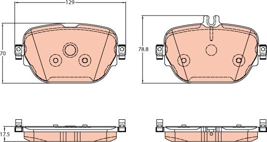 TRW GDB2191 - Bremžu uzliku kompl., Disku bremzes www.autospares.lv