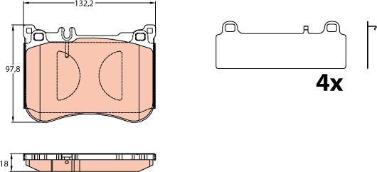 TRW GDB2144 - Bremžu uzliku kompl., Disku bremzes autospares.lv