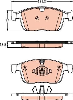 TRW GDB2146 - Bremžu uzliku kompl., Disku bremzes www.autospares.lv