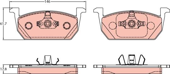 TRW GDB2159 - Bremžu uzliku kompl., Disku bremzes www.autospares.lv