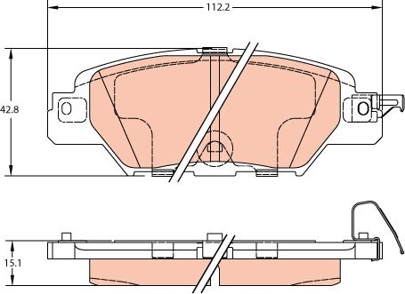 TRW GDB2163 - Bremžu uzliku kompl., Disku bremzes www.autospares.lv