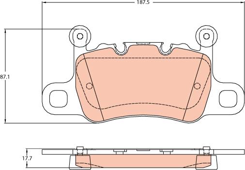 TRW GDB2104 - Bremžu uzliku kompl., Disku bremzes www.autospares.lv