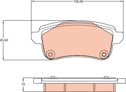 TRW GDB2136 - Bremžu uzliku kompl., Disku bremzes autospares.lv