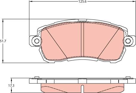 TRW GDB2176 - Bremžu uzliku kompl., Disku bremzes www.autospares.lv