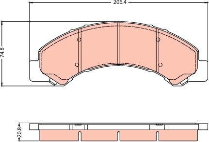 TRW GDB2287 - Bremžu uzliku kompl., Disku bremzes www.autospares.lv