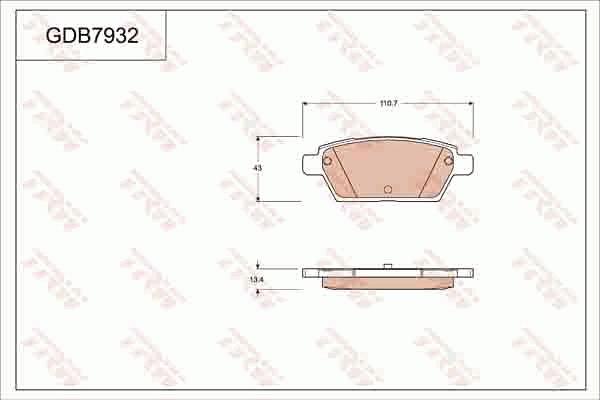 TRW GDB7932 - Bremžu uzliku kompl., Disku bremzes www.autospares.lv