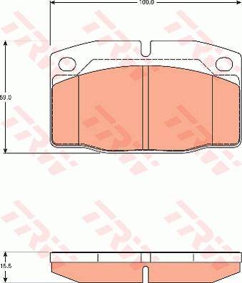 TRW GDB7542 - Bremžu uzliku kompl., Disku bremzes www.autospares.lv